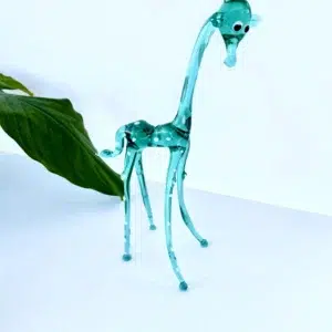 El yapımı Büyük boy zürafa cam biblo
