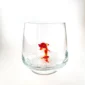kırmızı yunus figürlü cam bardak biblolu